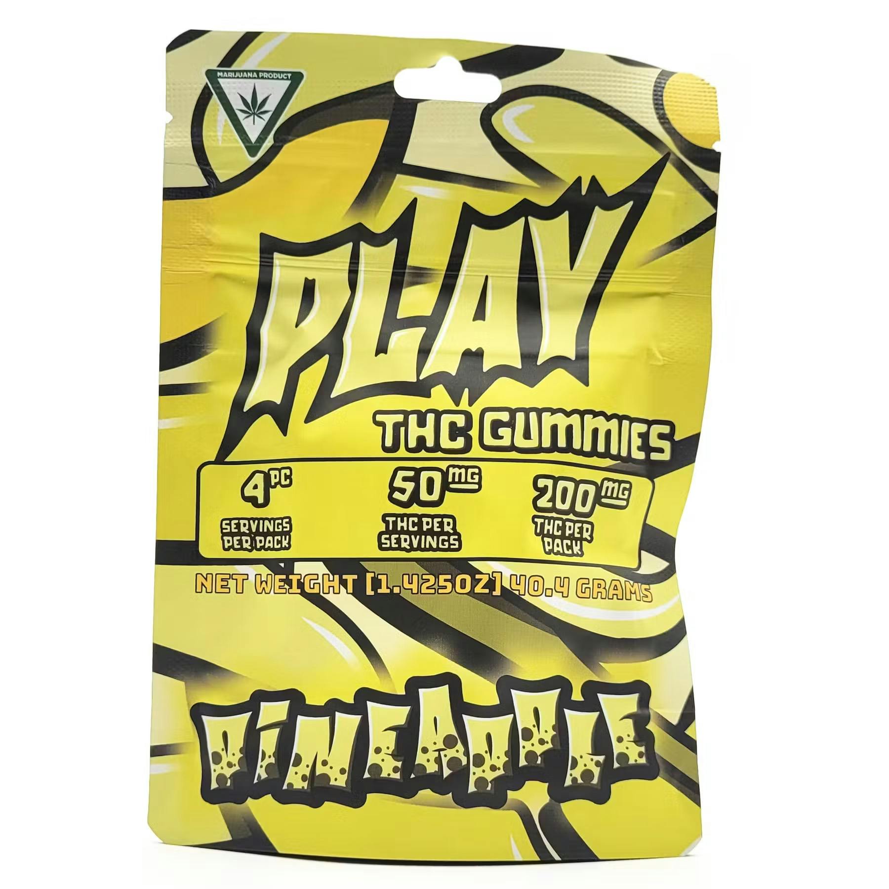 PLAY | PINEAPPLE | GUMMIES | 200MG