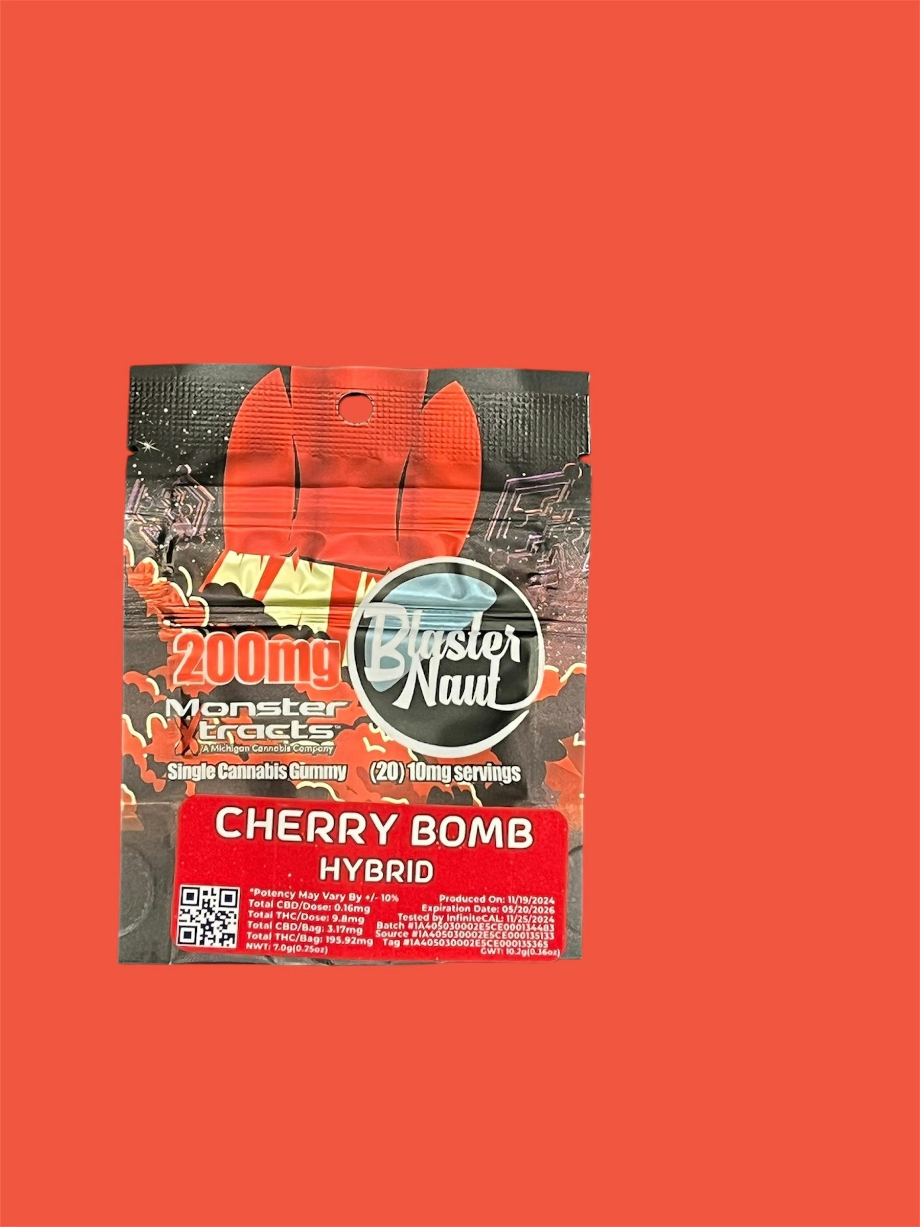 MONSTER X | CHERRY BOMB BLASTER | BLASTERNAUT GUMMY | 200MG