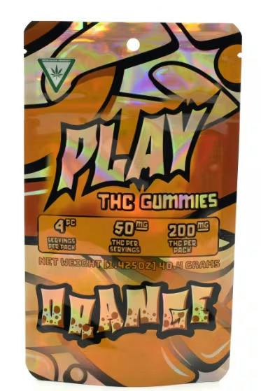 PLAY | ORANGE | GUMMIES | 200MG