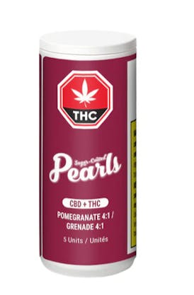 Pearls - Pomegranate 4:1 CBD (5 gummies)