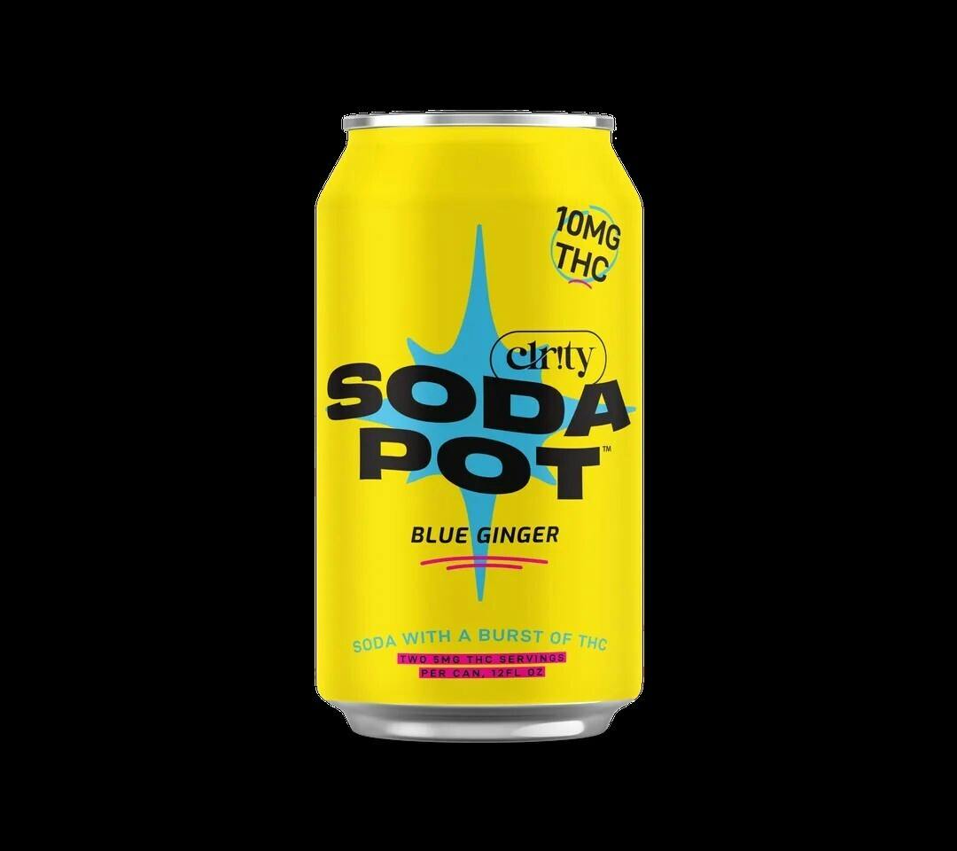 Clar!ty Soda Pot Blue Ginger at High Fidelity Cannabis Co.