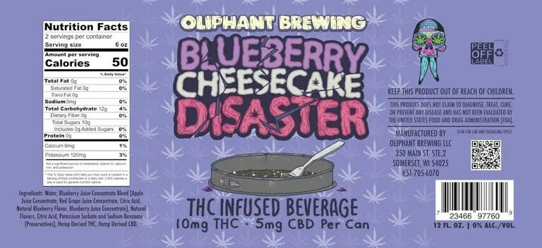 Oliphant Blueberry Cheesecake Disaster at High Fidelity Cannabis Co.