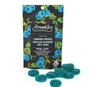 Smokiez - Sour Blue Raspberry Fruit Chews (100mg)