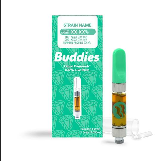 Sour Diesel | Live Resin Cartridge | 1g by Buddies Brand