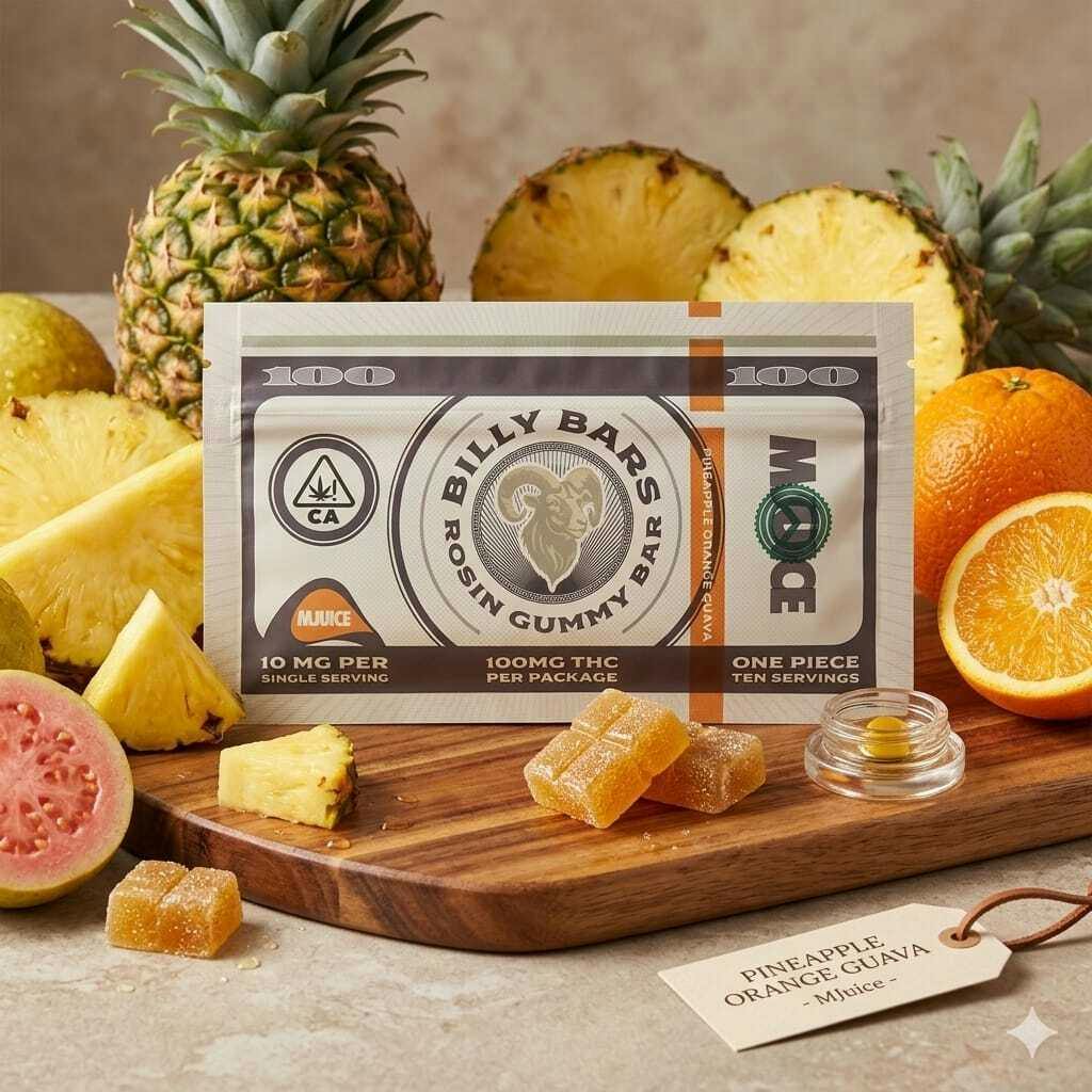Mjuice Billy Bars Pineapple Orange Guava