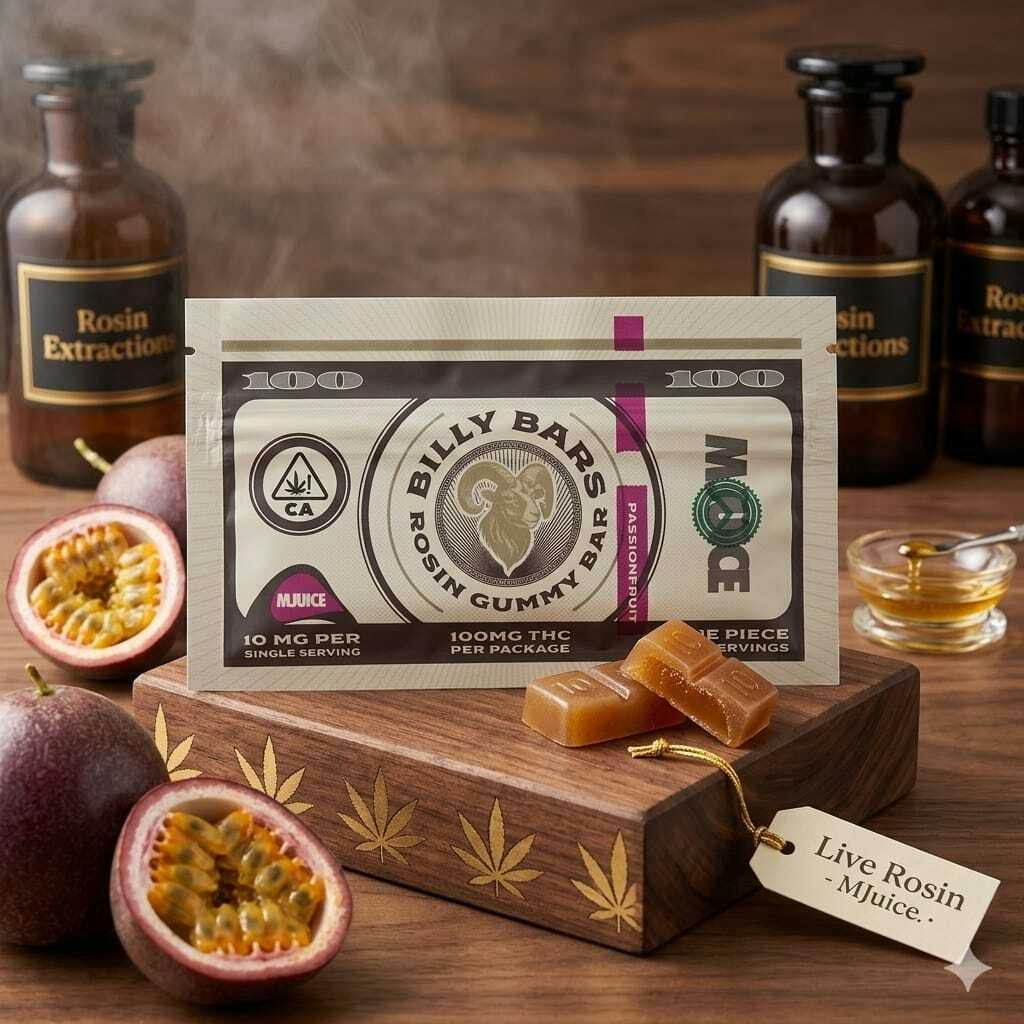 MJuice - Billy Bars Passionfruit Rosin Gummies - Passionfruit