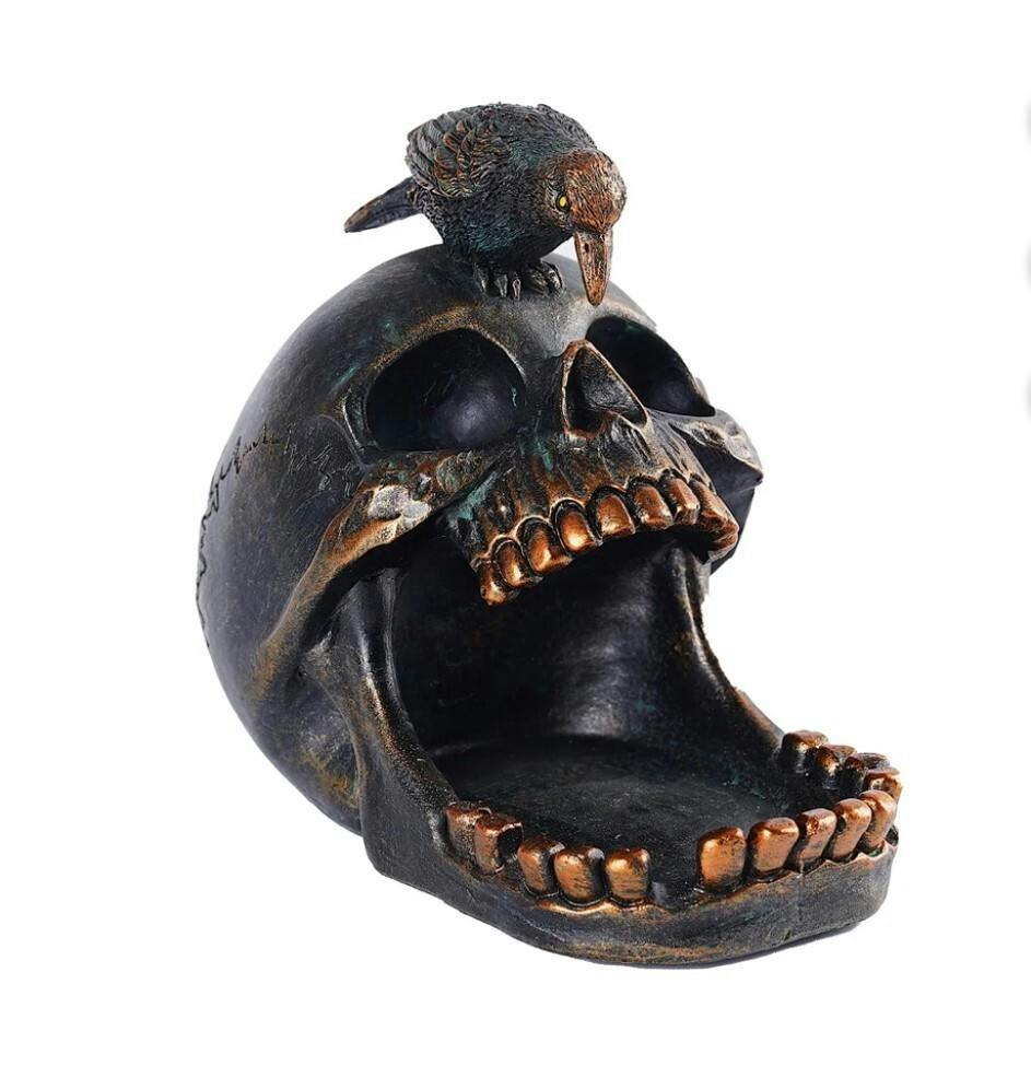 Skull and Crow Ashtray