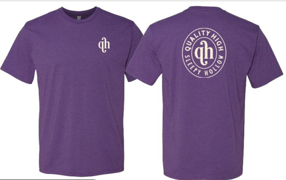 Purple T-Shirt w/Badge - Large