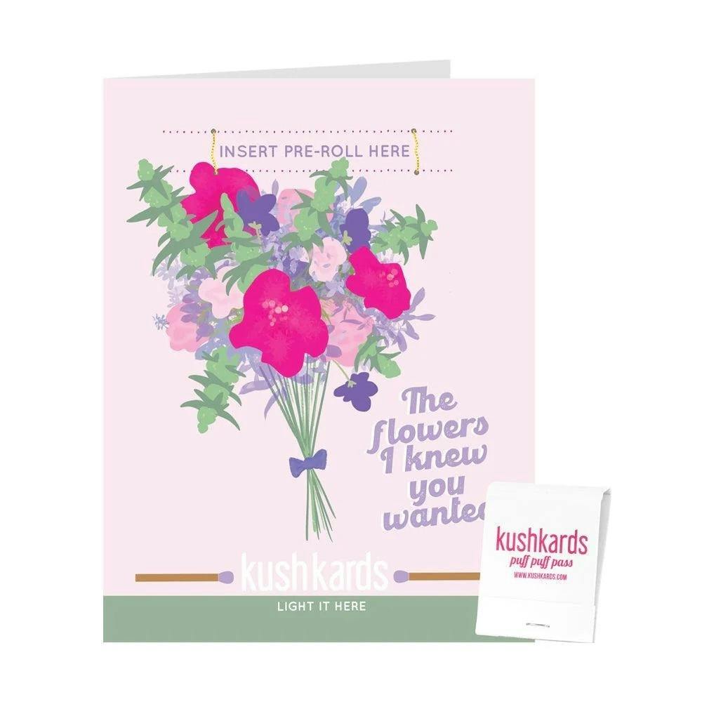 The Flowers I Knew You Wanted — KushKard w/Pre-Roll Slot & Matchbook at Quality High • Private Label Cannabis Boutique