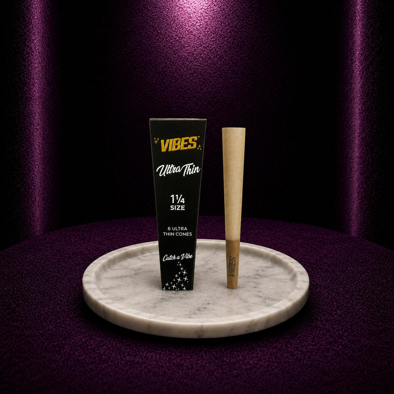 VIBES Ultra Thin 1 1/4" Cones (box of 6)