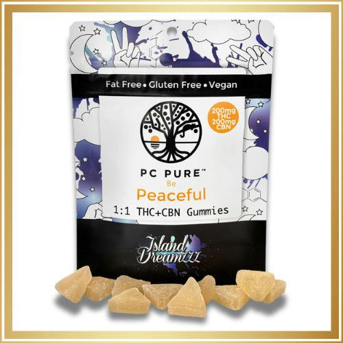 PC Pure - THC:CBN 1:1 Gummies - Island Dreamzzz - 10x