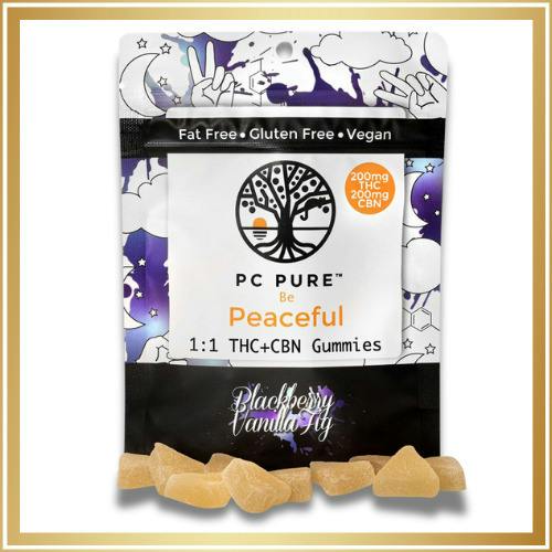 Blackberry Vanilla Fig | THC:CBN 1:1 Gummies | 10x