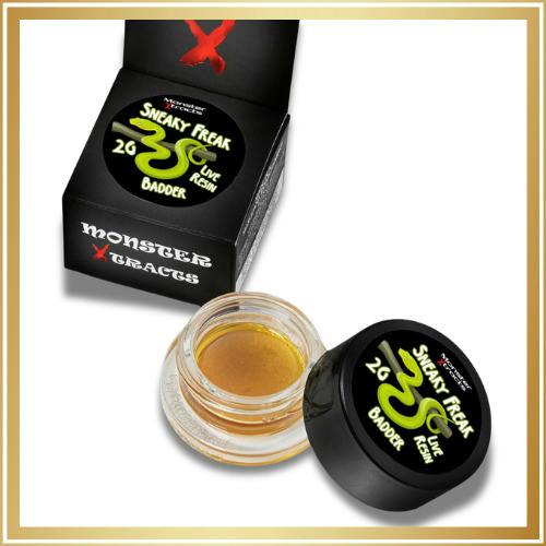 Monster X - Live Resin Badder - Sneaky Freak