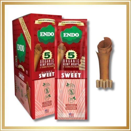 Endo - Organic Hemp Wraps - Bubba Sweet - 5pack at Planet Purple Provisioning Center