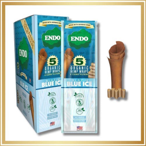 Endo - Organic Hemp Wraps - Blue Ice - 5pack at Planet Purple Provisioning Center