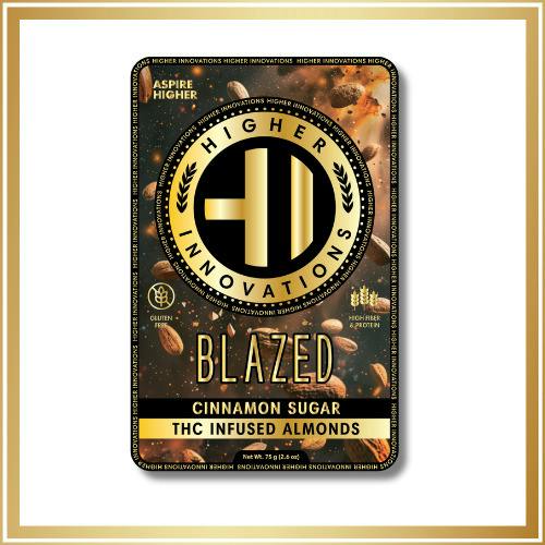 Higher Innovations - Infused Nuts - Cinnamon Sugar Almonds - 20x