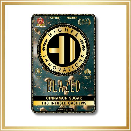 Higher Innovations - Infused Nuts - Cinnamon Sugar Cashews - 20x