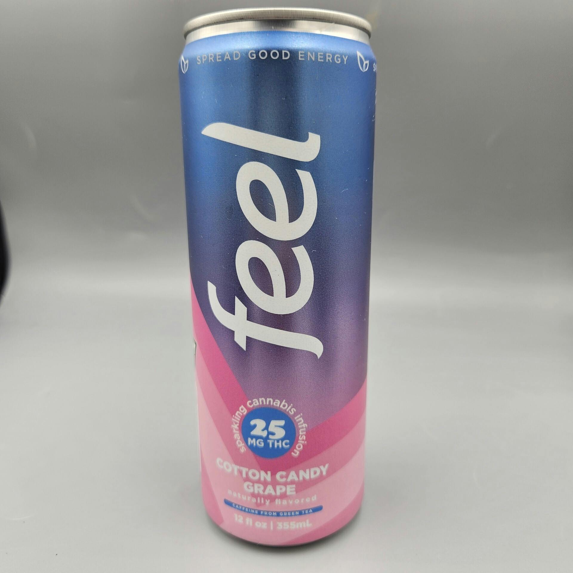 Feel Energy | Cotton Candy Grape | 25mg thc + 60 mg caffeine at Planet Purple Provisioning Center