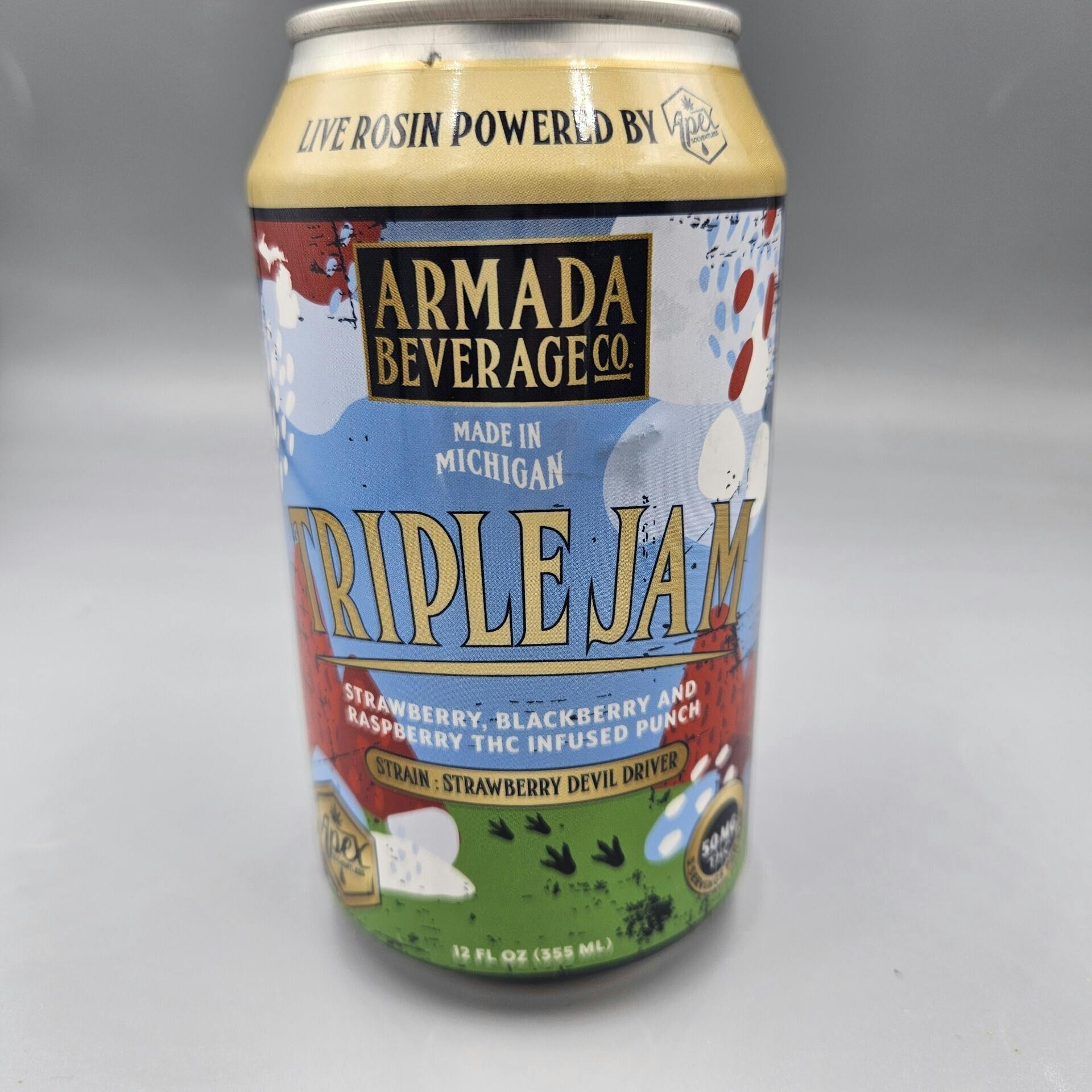 Armada Beverage | Apex Hash Rosin Triple Jam | Strawberry Devil Driver