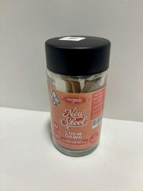 New Skool | Chem Dawg (H) | .6g X 7pk Infused