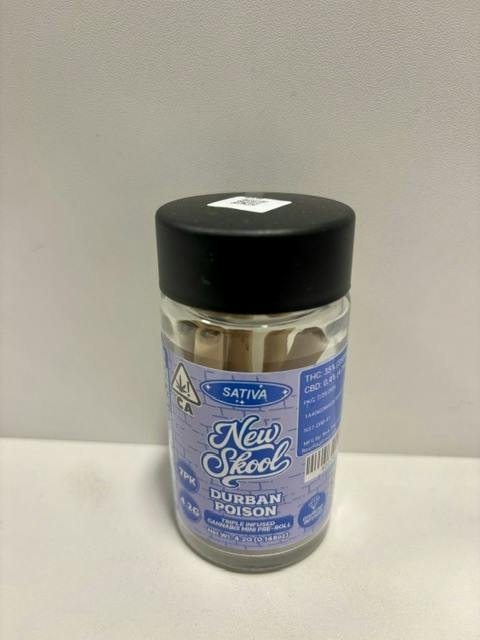 New Skool | Durban Poison (S) | .6g X 7pk Infused