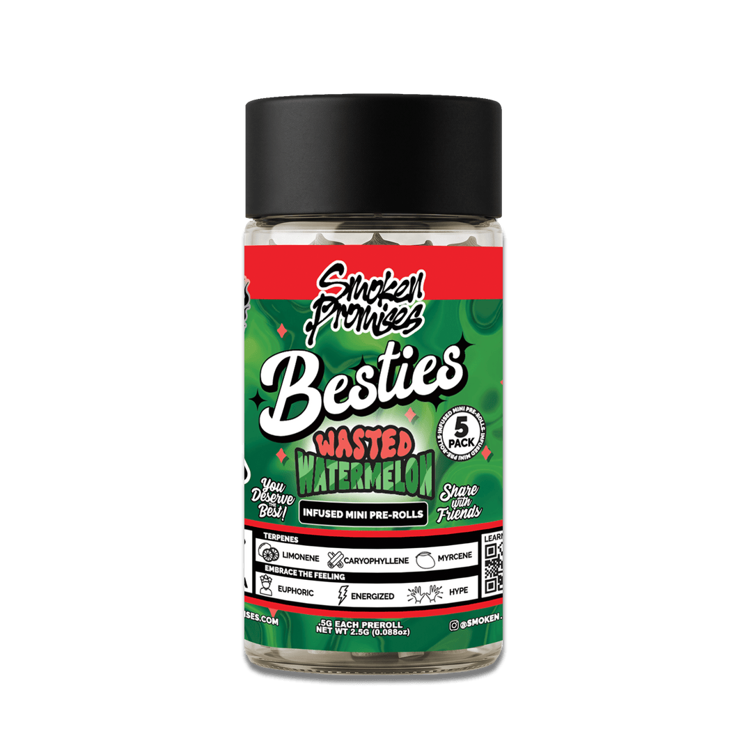 Smoken Promises | Wasted Watermelon (S) | .5g x 5pk Infused Pre-Rolls
