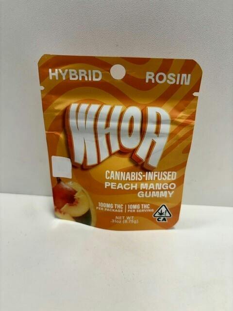 WHOA | Peach Mango (H) | 100mg Single Rosin Gummy