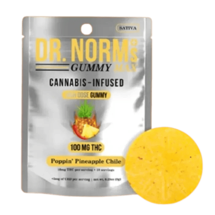 Poppin Pineapple Chile Gummy Single 100MG