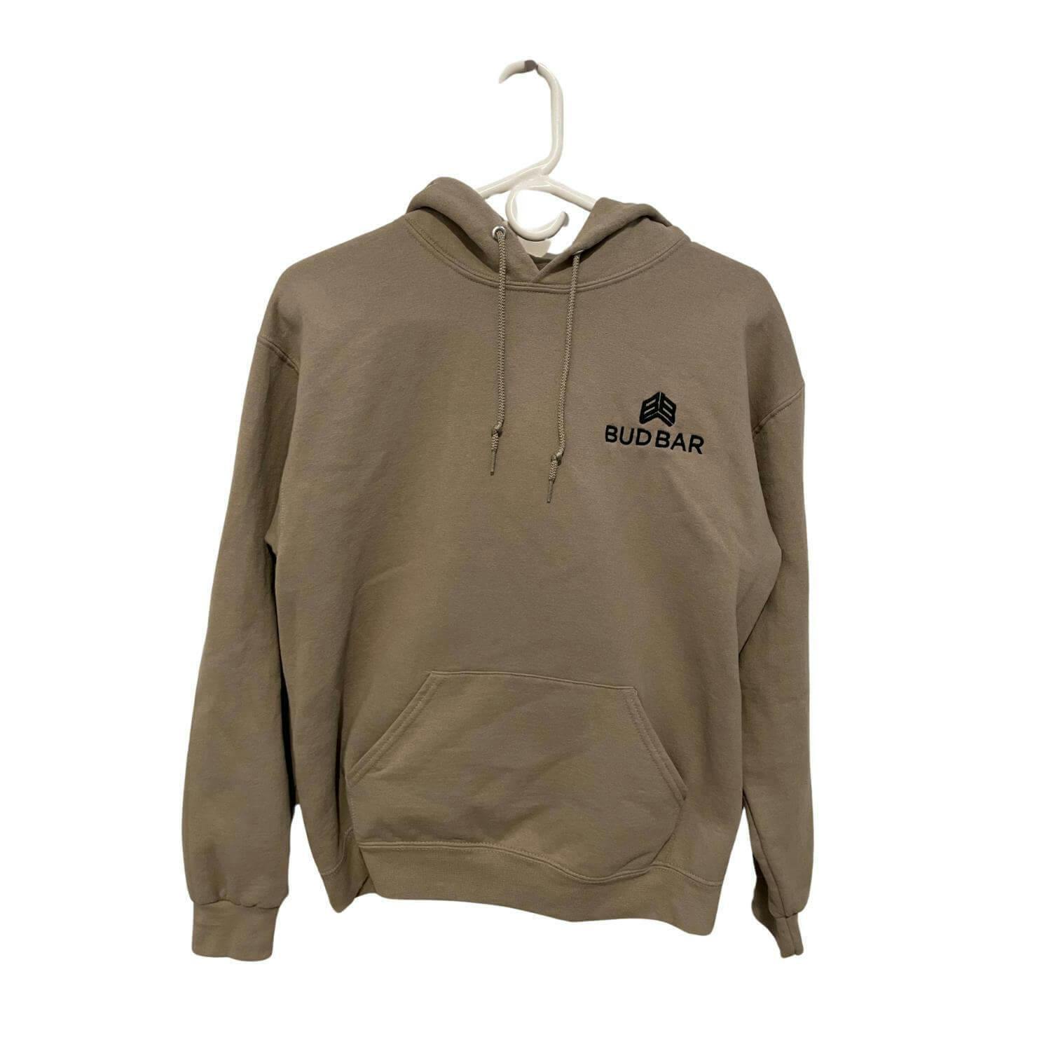 Khaki Embroidered Hoodie | Medium