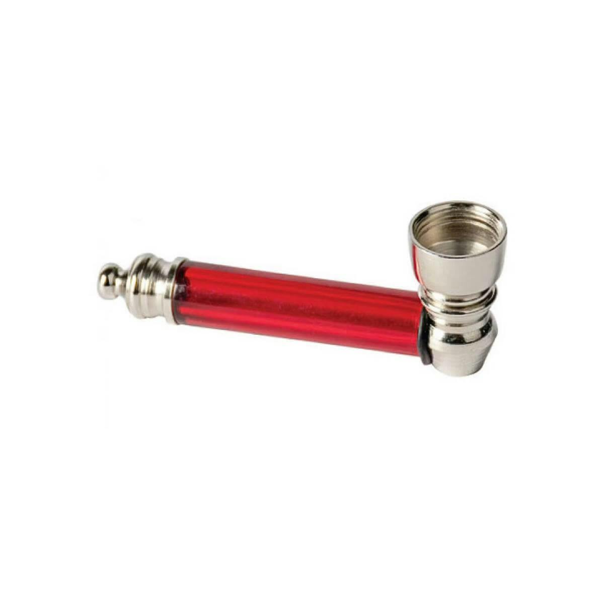 Threaded Nickel & Acrylic Metal Pipe | Hand Pipe