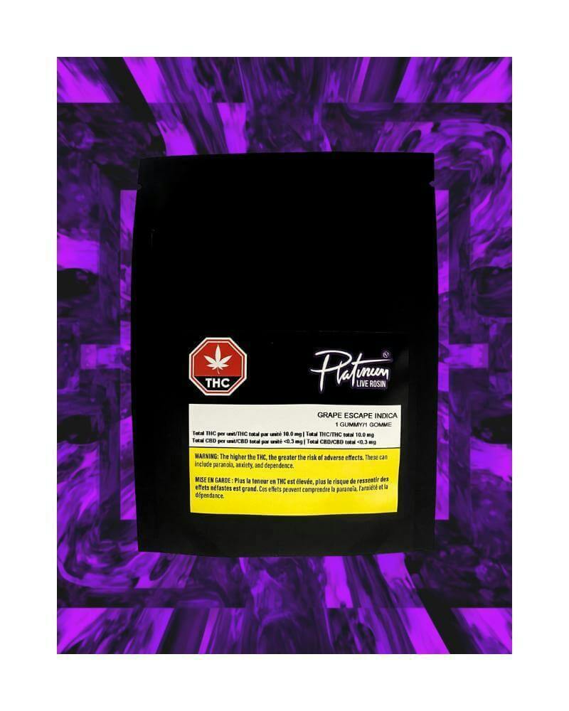 Grape Escape Live Rosin Soft Chews | 10mg THC