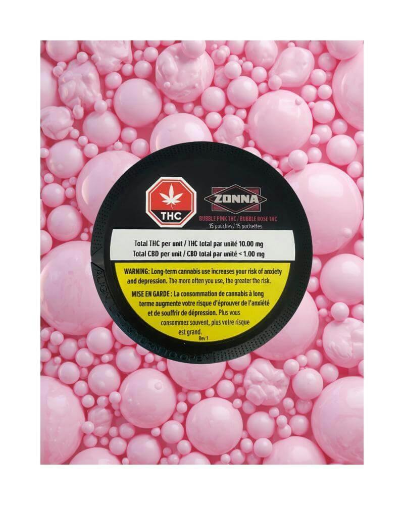 Bubble Pink THC Pouches 15 Pack | 150mg THC