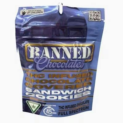 BANNED | 200MG CHOCOLATE COVERED SANDWICH COOKIES 3PK