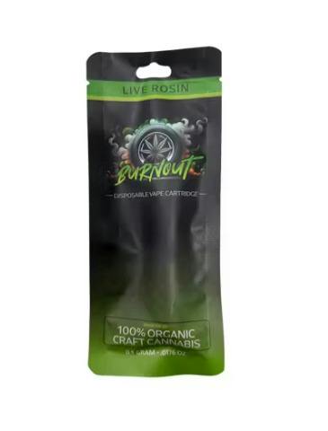 BURNOUT | 0.5G LIVE ROSIN DISPOSABLE | QUEEN OF DIAMONDS cannabis product