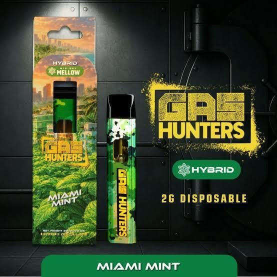 GAS HUNTERS | 2G DISPOSABLE | MIAMI MINT cannabis product