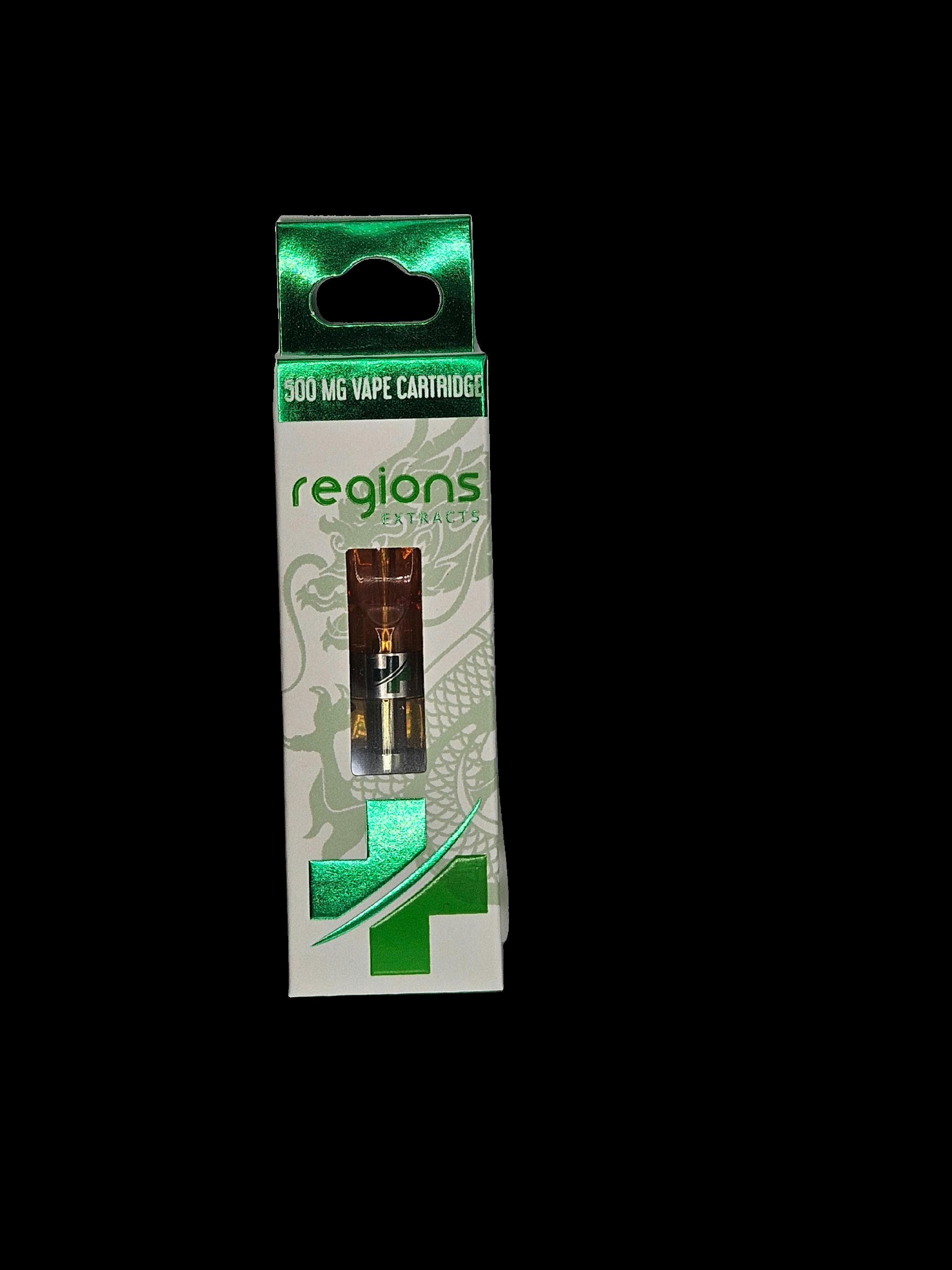 Regions Extracts Cartridge Blue Frost Distillate 1G at All Greens Dispensary