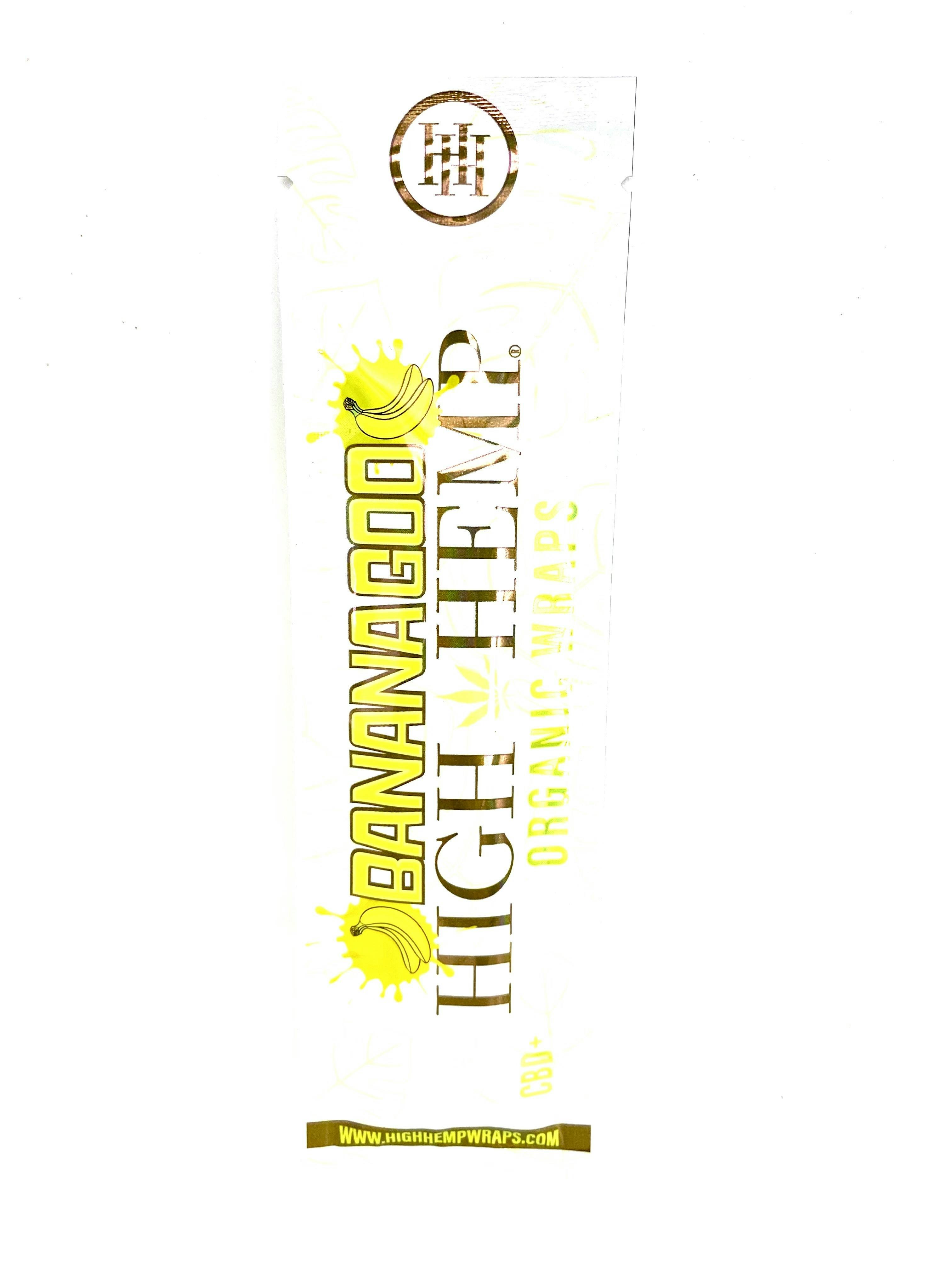 High Hemp - Banana Goo - Organic Hemp Wraps - 2pk