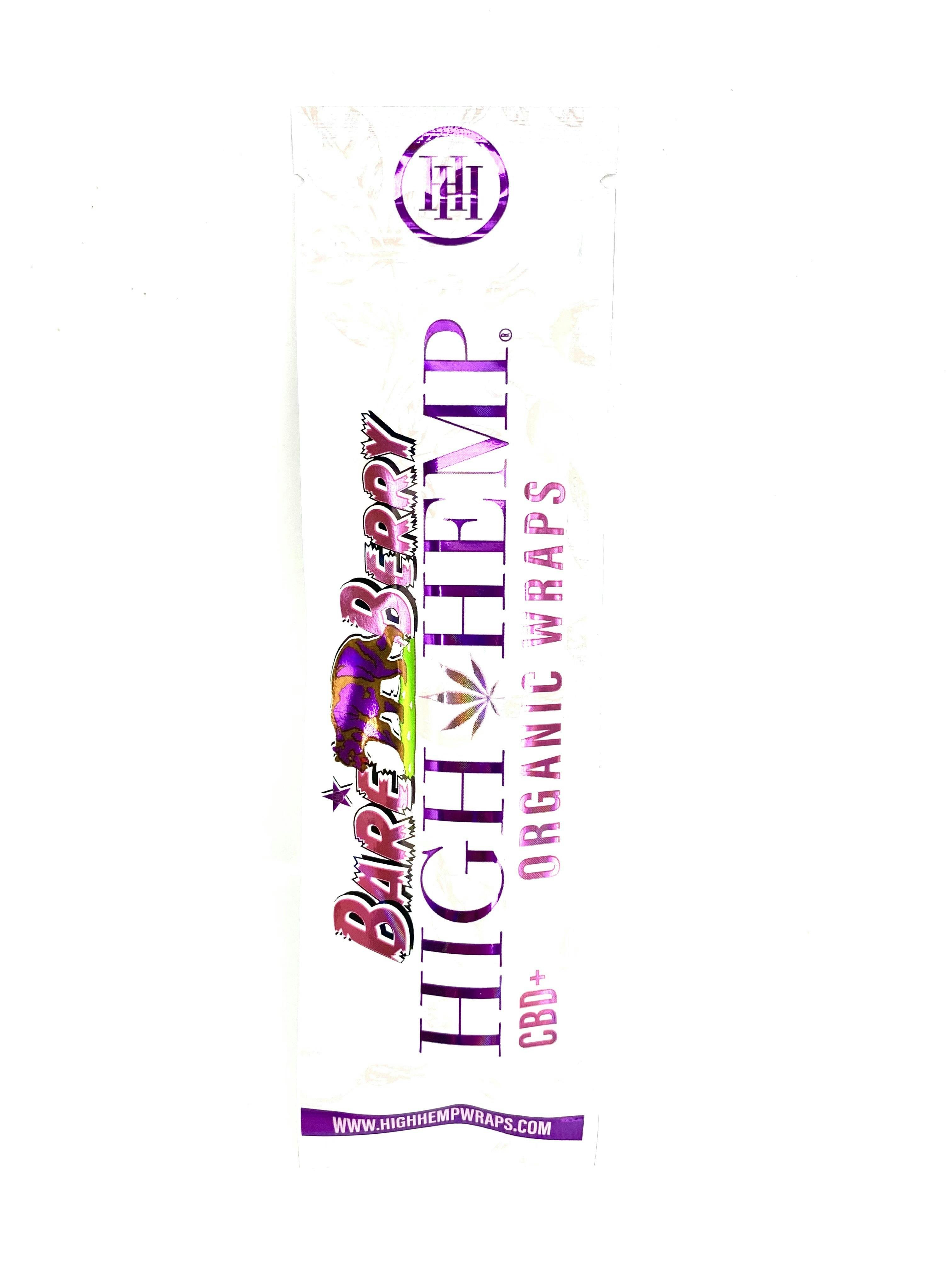High Hemp - Bare Berry - Organic Hemp Wraps 2pk