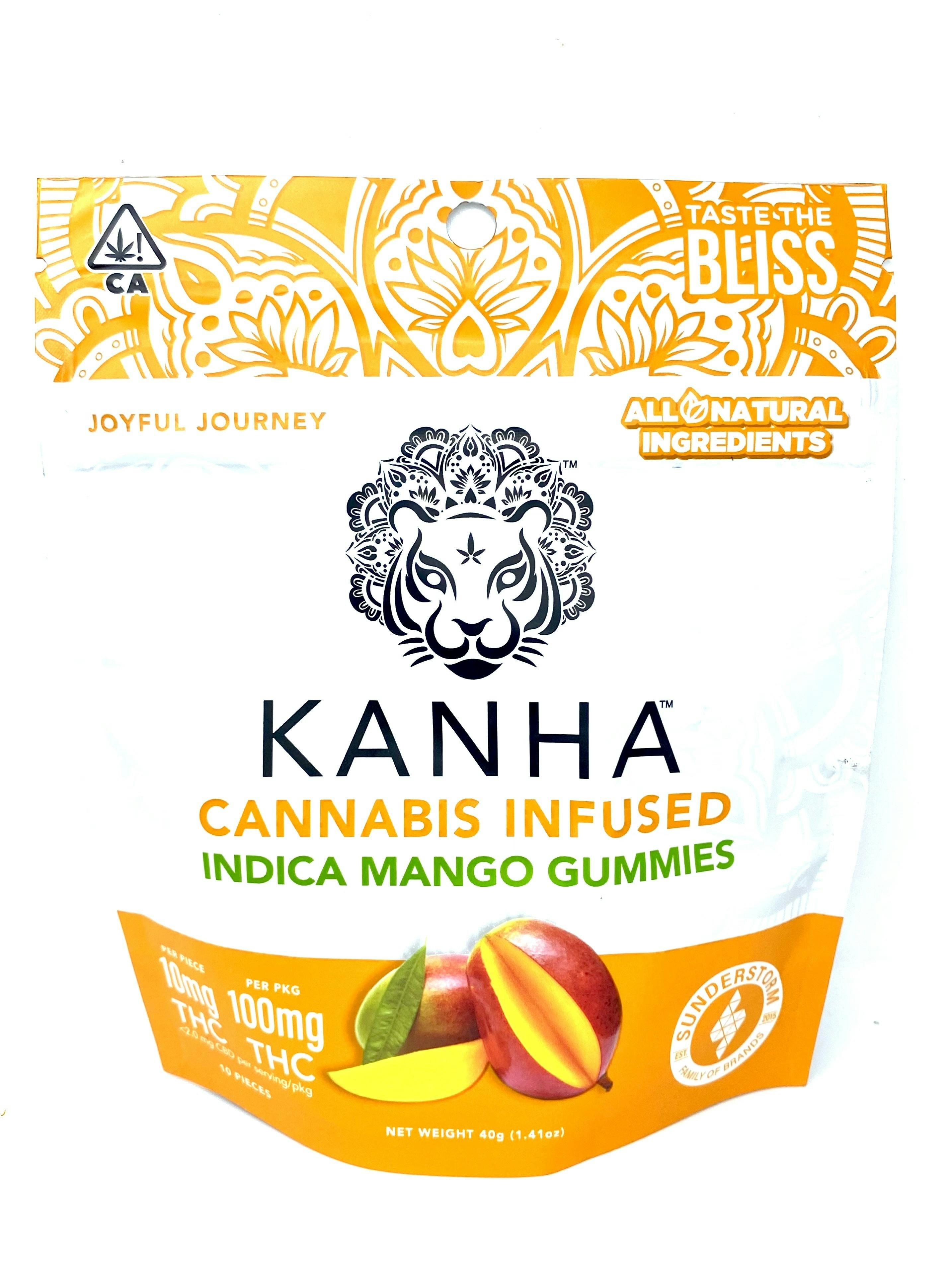 Kanha - — Gummies - Mango - Indica! - 100mg