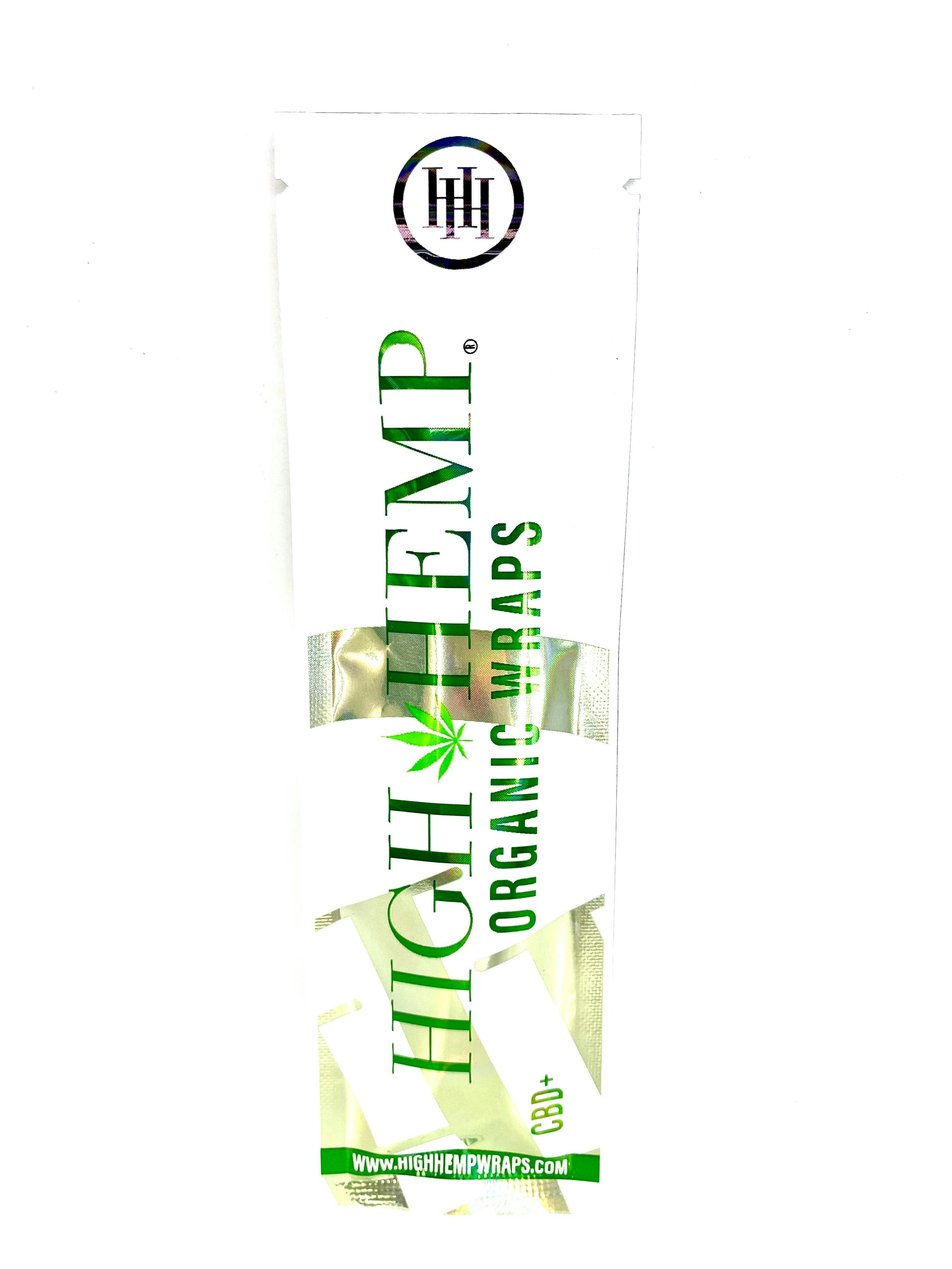 High Hemp - Non flavored - Organic Hemp Wraps - 2pk