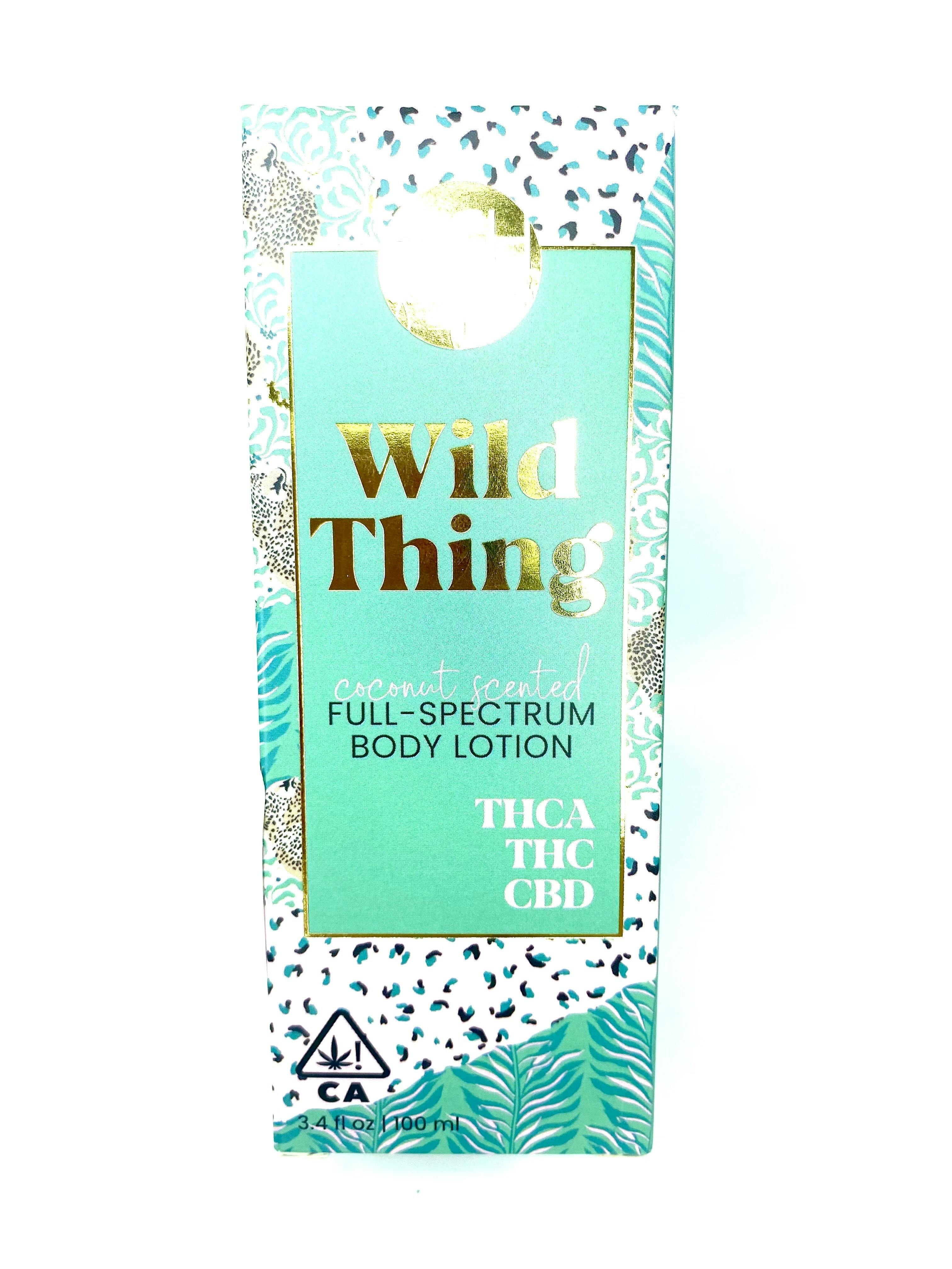 High Gorgeous - Lotion - Wild Thing - 1:2:2 - 100mg THCa : 200mg THC : 200mg CBD