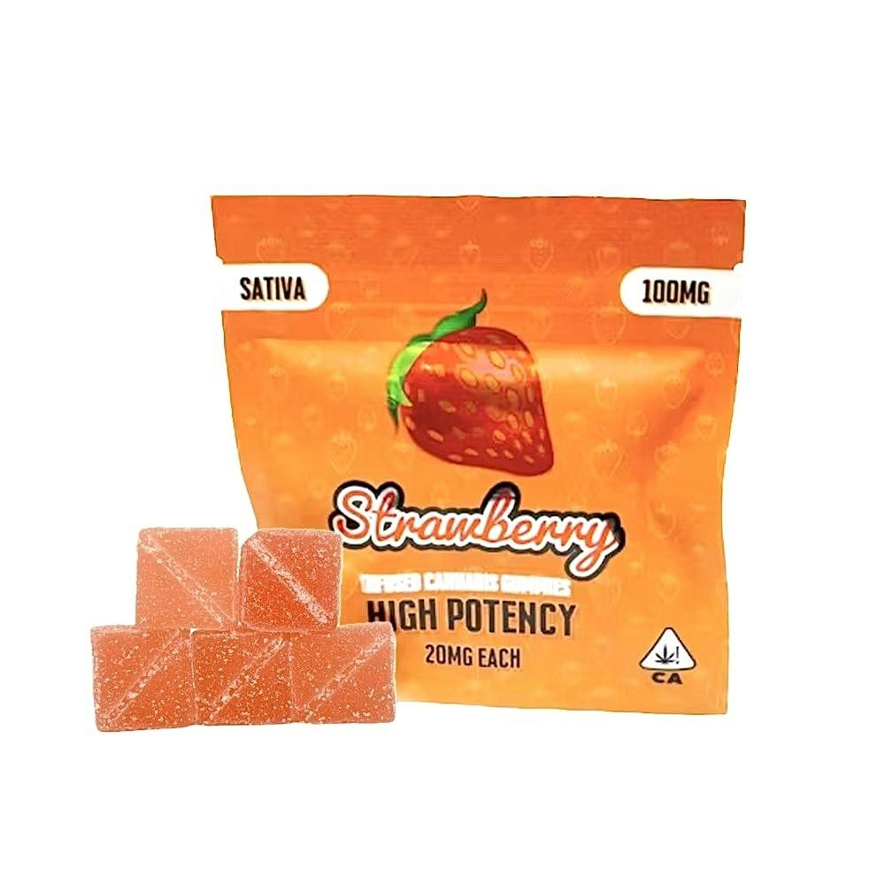 Gummies - Strawberry - 5pk x 20mg - 100mg