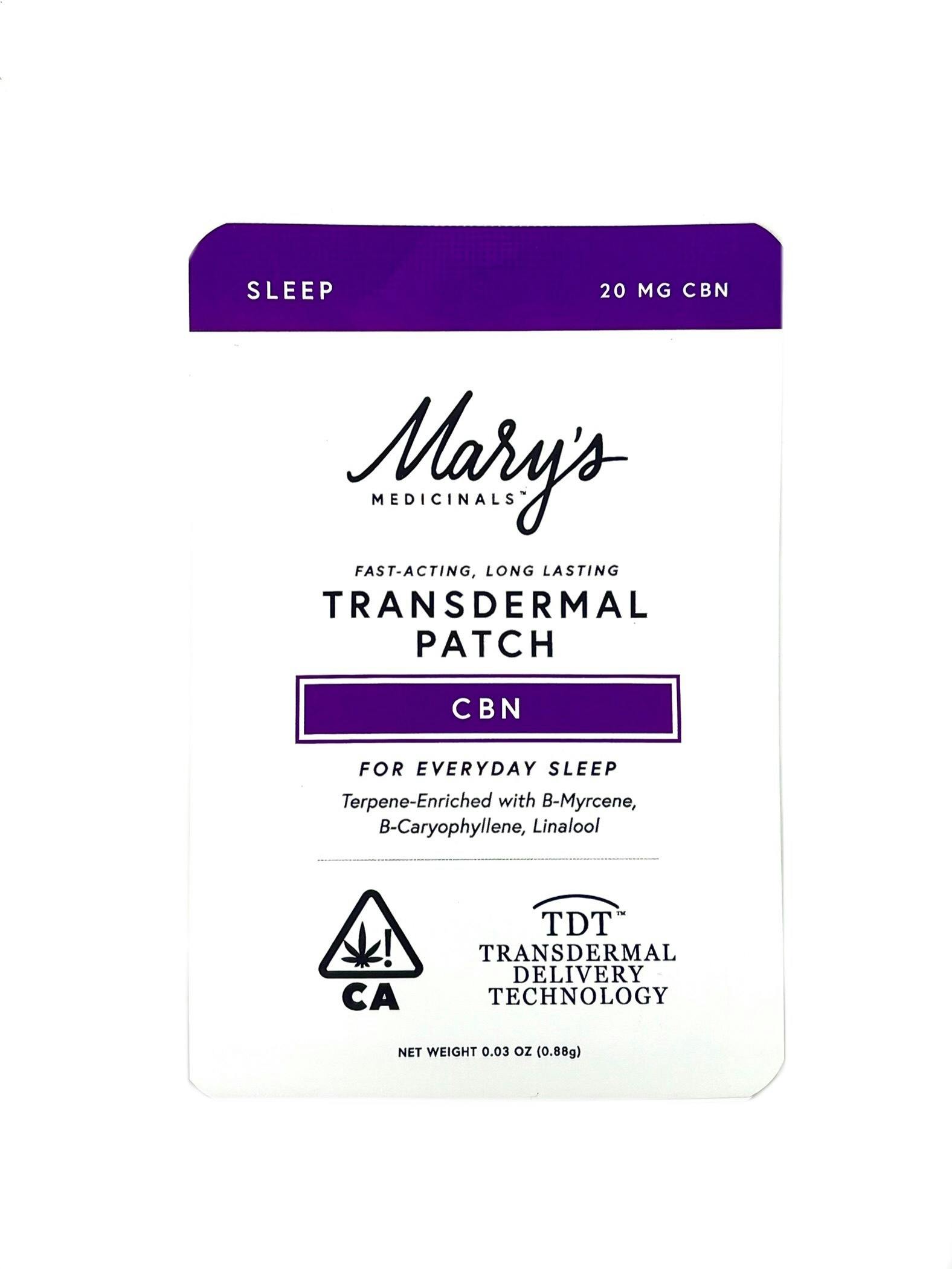 Patch - Sleep - 20mg CBN