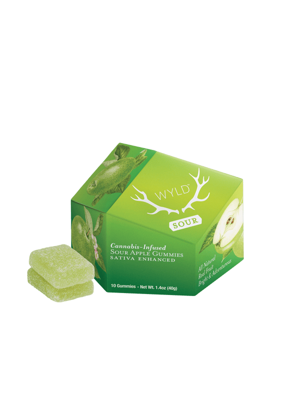 Sour Apple | Gummies | 10pk | (100mg) | Sativa