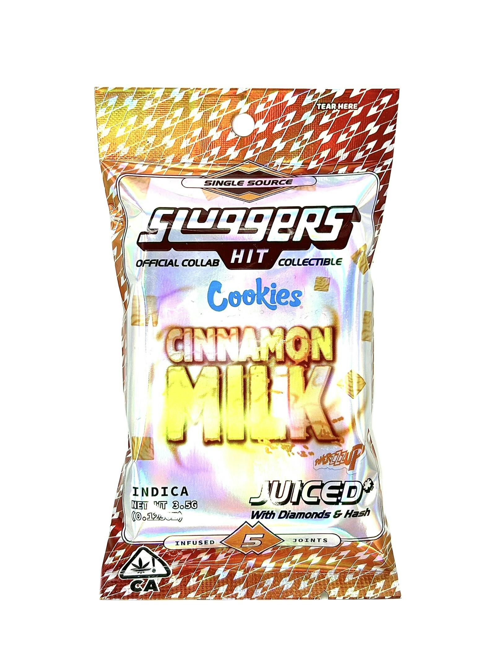Sluggers - Cookies Collab.! - Cinnamon Milk - 5pk x 0.7g = 3.5g, DIAMONDS & HASH INFUSED!