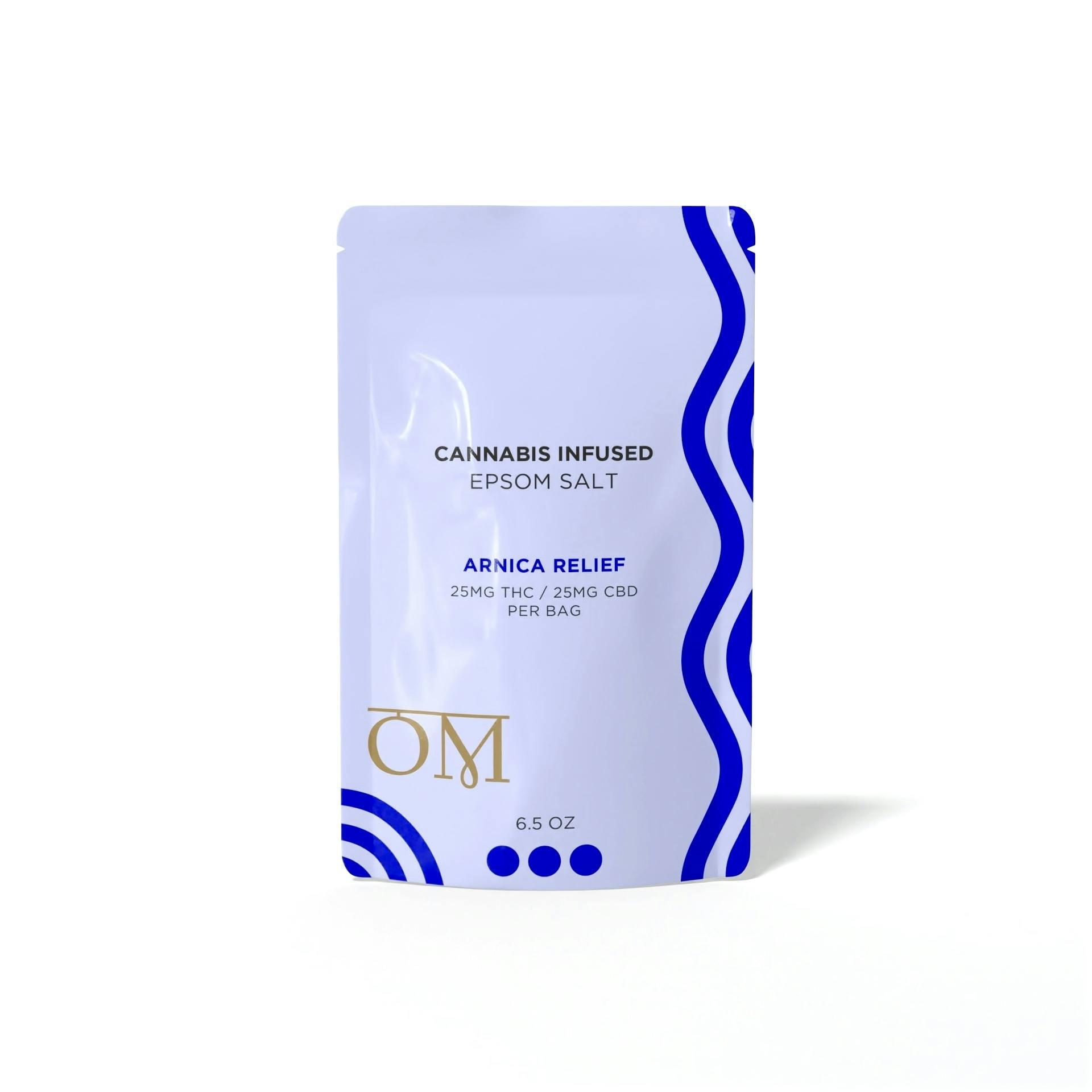 Arnica Pain Relief - Epsom Bath Salt - 1:1 25mgTHC/25mgCBD - 6.5oz