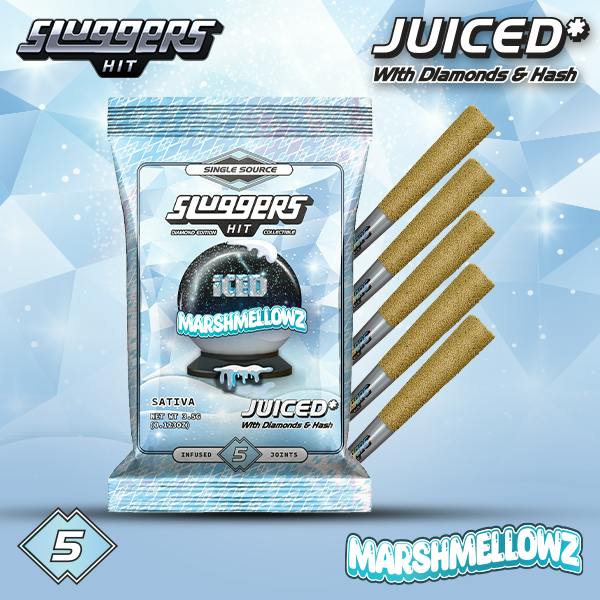 Sluggers - Diamond Edition - Marshmellowz - 5pk x 0.7g = 3.5g, DIAMONDS & HASH INFUSED!