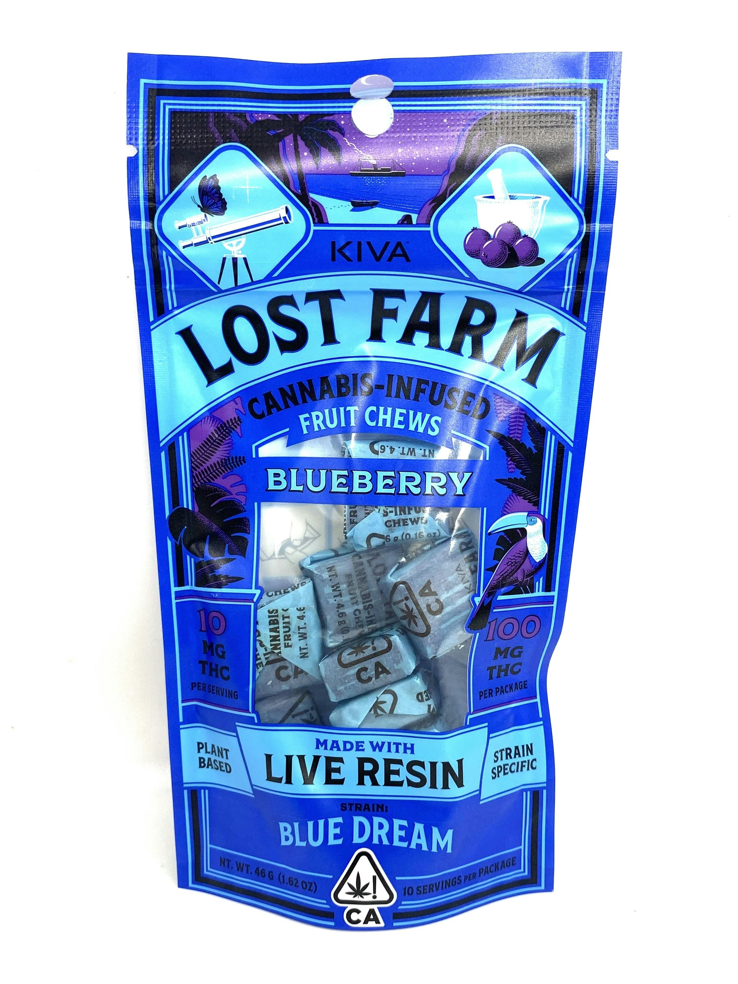 Lost Farm: Chews - Blueberry X Blue Dream - , !