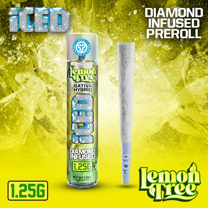ICED - Lemon Tree - 1.25g, DIAMOND INFUSED!