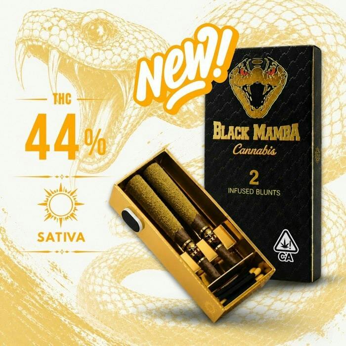 BLACK MAMBA - Pineapple Express - 2pk x 1.2g = 2.4g, INFUSED BLUNTS!